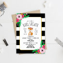 Recherche de motif de forêt invitations Renard