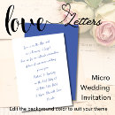 Recherche de micro mariage invitations Script