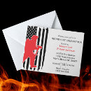 Recherche de firefighter invitations Mince ligne rouge