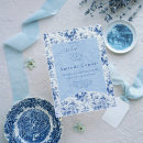 Recherche de de toile jouy invitations bleu et blanc