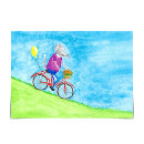 Recherche de modèle de bicyclette vœux cartes Aquarelle