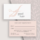 Recherche de prochain rendez vous cartes visite Salon coiffeur