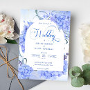 Recherche de hydrangea mariage invitations Bleu