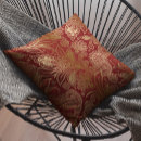 Recherche de rouge foncé coussins Vintage
