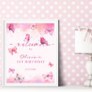 Recherche de papillons posters 1er anniversaire