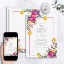 Recherche de typographie colorée invitations Floral