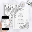 Recherche de white floral invitations Moderne