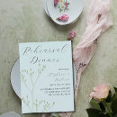 Recherche de foliage répétition dîner invitations Vert sauge