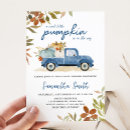 Recherche de camion bleu baby shower invitations Chute