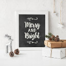 Recherche de noël noir et blanc posters Typographie