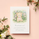 Recherche de vintage teddy bear invitations Floral