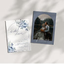Recherche de modern floral bridal shower invitations Bleu poussiéreux