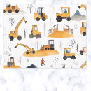 Recherche de excavatrice papier cadeau Jaune