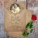 Recherche de vieux parchemin invitations Rustique