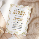 Recherche de gatsby anniversaire invitations Parti speakeasy