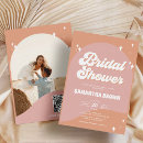 Recherche de retro bridal shower invitations Moderne