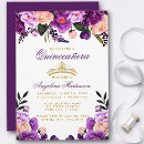 Recherche de purple floral anniversaire invitations Violet et or