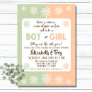 Recherche de snowflake gender reveal invitations Flocon de neige
