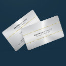 Recherche de or et argent cartes visite Metallique