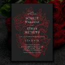 Recherche de vampire invitations Rouge et noir