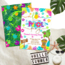 Recherche de hawaiian pool party invitations Luau