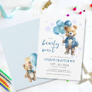 Recherche de teddy bear baby shower garçon invitations Adorable