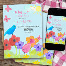 Recherche de ensoleillé anniversaire invitations Jeune fille