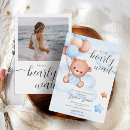 Recherche de teddy bear baby shower invitations Attente