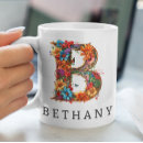 Recherche de lettre b Aquarelle florale