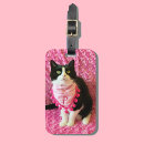 Recherche de chat rose bagages étiquettes Brillant