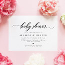 Recherche de de de calligraphie baby shower invitations Classique