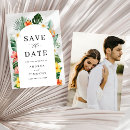 Recherche de tropical floral save the dates Botanique