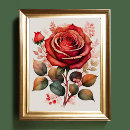 Recherche de peinture fleur rose rouge art floral