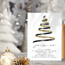 Recherche de gold black noël invitations Moderne