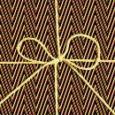 Recherche de chevron jaune papier cadeau Moderne