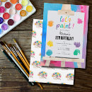 Recherche de peinture artistique invitations D'anniversaire de peinture