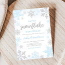 Recherche de snowflake baby shower invitations Bleu
