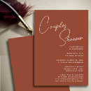 Recherche de terracotta bridal shower invitations Script