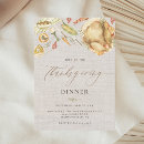 Recherche de dîner de thanksgiving invitations Feuilles de chute rustique