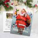 Recherche de bonhomme de neige vintage cartes postales Santa claus