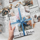 Recherche de journaux papier cadeau Noir et blanc