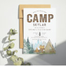 Recherche de du camping des enfants invitations Moderne