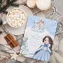 Recherche de flocons de neige bleus invitations Pour enfants