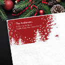 Recherche de winter scene étiquettes adresse retour Vacances