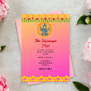 Recherche de style indien invitations Floral