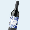Recherche de papillons bleus bouteilles vin étiquettes Invités