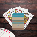 Recherche de beige jeux de cartes Monogrammé