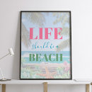 Recherche de la plage posters Moderne
