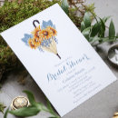 Recherche de douche nuptiale de tournesol bleu invitations Brunch nuptial