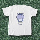 Recherche de hippopotame drôle mignon tshirts Dessin
